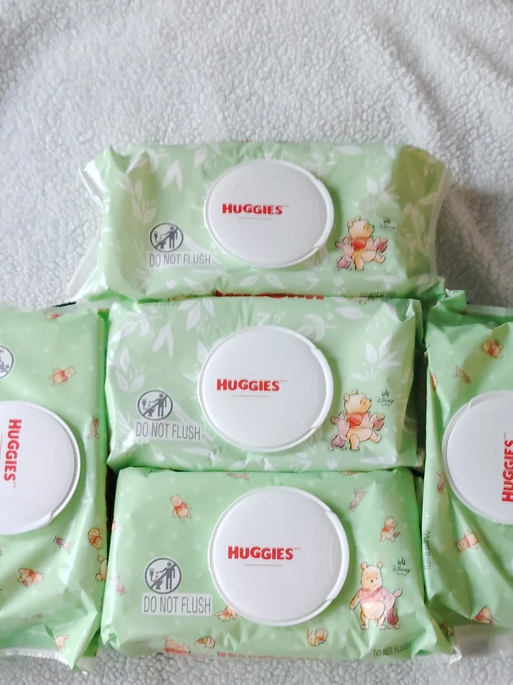 Green Baby Bib Wipes 5-pack – Gentle Cleansing for Mealtime